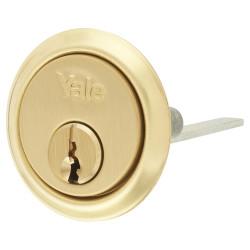 Yale 1109 Replacement Rim Cylinder - Polished Brass - Keyed to Differ