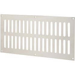 Altro Plain Slotted Vent - 305 x 152mm - 11590mm² Free Air Flow - Polished Stainless Steel