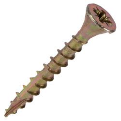 Reisser Cutter Pozi Countersunk Wood Screws - 6.0 x 40mm - Yellow Zinc - Pack of 200