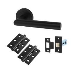 Altro Emily Latch Door Handles on Rose Pack - Emily Range