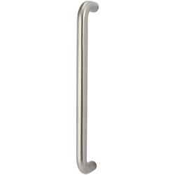 Altro Satin Stainless Steel 30mm D-Bar Door Pull Handle - Bolt Fix - 450mm Centres