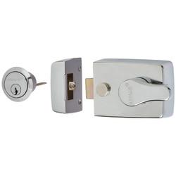 Arrone AR840 Deadlocking Nightlatch - 60mm Backset - Polished Chrome Case/Cylinder