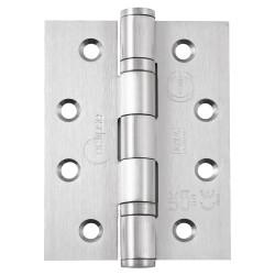 Eclipse Ball Bearing Grade 14 Butt Fire Door Hinge - 102 x 76 x 3mm - Satin Stainless - Pair