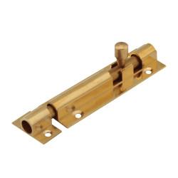 Touchpoint Polished Brass Straight Barrel Bolt - Budget Range - 75 x 25mm