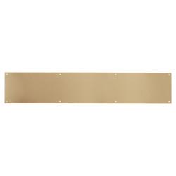 Hampstead Solid Brass Kick Plate - 800 x 150 x 1.2mm - 8 Screw Holes - Satin