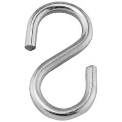S Hook - 4 x 40mm - Zinc Plated - Pack of 10