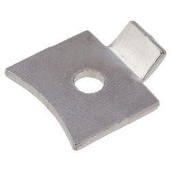 Altro Standard Flat Bookcase Clip - Polished Nickel Plated - Pack of 10