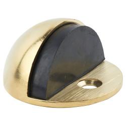 Altro Half Moon Oval Floor Door Stop - 22.5 x 45mm - PVD Brass
