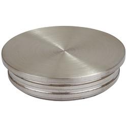 SWR Balustrade Circular Flat End Cap - 304 Brushed Satin Stainless Steel