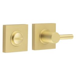 Burlington by Frelan Easy Turn & Release with Square Plain Rose - 50 x 50mm - Satin Brass