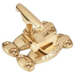 Cupboard Tee Fastener Latch - 70 x 26 x 42mm - Polished Brass