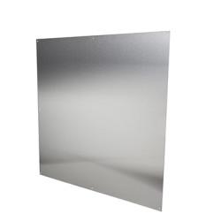 Altro Stainless Steel Kick Plate - Half Door Panel - 838 x 838 x 1.2mm - 8 Screw Holes - Satin
