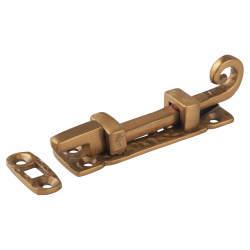 Olde Forge Antique Bronze Necked Barrel Bolt - Curly Tail Range - 85 x 23mm