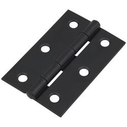 Butt Door Hinge - 76 x 51 x 1.6mm - Black Epoxy Coated - Pair