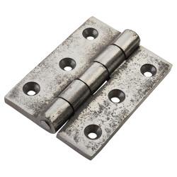 Olde Forge Cast Iron Butt Door Hinge - 75 x 50 x 4.5mm - Polished Iron - Pair