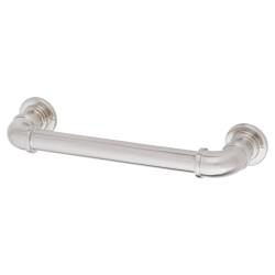 Altro 6mm Pipe Style D-Bar Cabinet Pull Handle - 128mm Centres - Satin Nickel