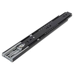 Klug 45.5mm Ball Bearing Soft Close Drawer Runner - Full Extension - 400mm Length - 25kg - Black