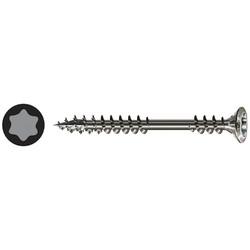 SPAX T-Star Plus Facade Torx Countersunk Wood Screws - 4.5 x 50mm - A2 Stainless Steel - Pack of 200