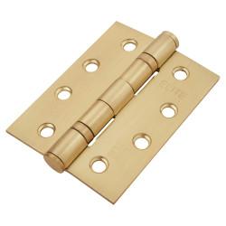 Altro Twin Ball Bearing Grade 13 Butt Fire Door Hinge - 100 x 76 x 3mm - Satin Brass - Pair