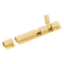 Altro Polished Brass Straight Barrel Bolt - 100 x 32mm