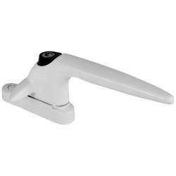 Trojan Sparta uPVC/Timber Cockspur Locking Window Handle - 21mm Nose Height - Right Hand - White