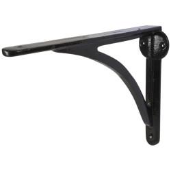 From The Anvil Curved Steel Shelf Bracket - 249 x 174mm - Black