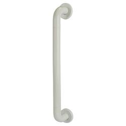 Hoppe AR602/600 Diamond White Nylon D-Bar Door Pull Handle on Rose - Screw Fix - 600mm c/c