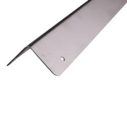 Altro 2400mm 430 Stainless Steel Angle - Equal Sided - 50 x 50 x 0.9mm - Satin