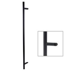 Altro Matt Black 30mm Guardsman T-Bar Door Pull Handle - Bolt Fix - 1000mm Centres