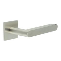 CRES by Frelan Satin Stainless Steel Fixed Dead Door Handles on Square Rose - CR-101 Range