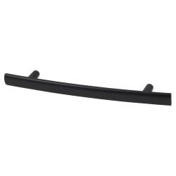 Altro 14mm Curved T-Bar Cabinet Pull Handle - 128mm Centres - Matt Black