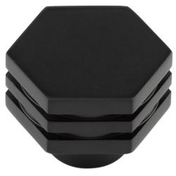 Hoxton by Frelan Nile Hex Cabinet Knob - 30mm Diameter - Black