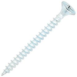 SiDAX General Purpose Pozi Countersunk Wood Screws - 4.0 x 45mm - Zinc Plated - Pack of 200
