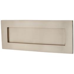 Letter Plate - 254 x 102mm - Satin Nickel