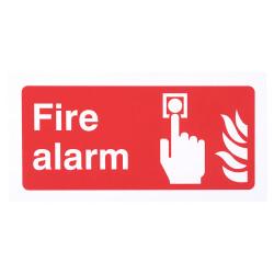 Altro Fire Alarm Symbol Sign - 200 x 100mm - Rigid Plastic