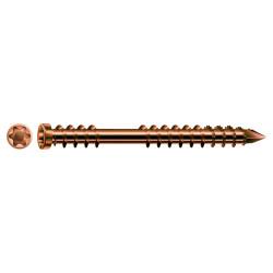 SPAX T-Star Plus Cylindrical Head Decking Screw - 5.0 x 60mm - A2 Antique Stainless Steel - Pack 100