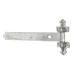 Light Duty Reversible Hook & Band Gate Hinge - 350 x 45mm - Galvanised - Pair
