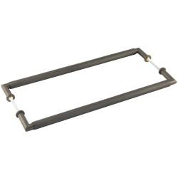 Burlington by Frelan Dark Bronze 20mm D-Bar Door Pull Handle - B2B - 425mm c/c - Piccadilly Range