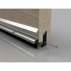 Stormguard XRD Rain Deflector with Rubber Seal - 914mm Length - Inward/Outward Opening - Mill Silver