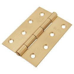 Altro Steel Grade 7 Butt Fire Door Hinge - 100 x 70 x 2mm - Satin Brass - Pair