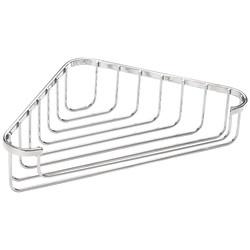Croydex Wirework Medium Corner Shower Soap Dish Basket - 60 x 280 x 165mm - Stainless Steel
