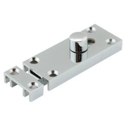 Jedo Polished Chrome Bathroom Slip Straight Barrel Bolt - 65 x 25mm