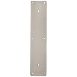 Hampstead Stainless Steel Plain Finger Plate with Drilled Centres - 350 x 75 x 1.5mm - Satin