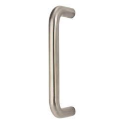 Altro Satin Stainless Steel 16mm D-Bar Door Pull Handle - Bolt Fix - 152mm Centres