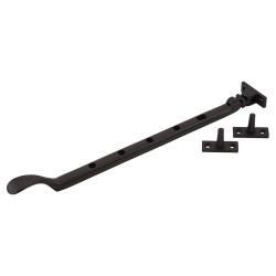 Carlisle Brass Victorian Casement Window Stay - 12"/300mm Length - Matt Brone
