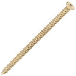 SiDAX Concrete Screw - Countersunk - Yellow Zinc - 7.5 x 120mm - Pack of 100