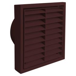 Manrose Wall Grille Fixed Shutter - 6"/150mm - Brown