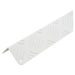 Touchpoint 1200mm Aluminium Angle - Equal Sided - 50 x 50 x 1.5mm - Checker Plate 5 Bar Tread -White
