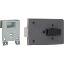 Fire Brigade FB4 Rim Slam Lock - 110mm Case - 45mm Backset - Right Hand - Open In - Silver