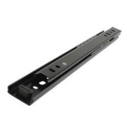 Klug 27mm Ball Bearing Drawer Runner - Single Extension - 350mm Length - 20kg - Black